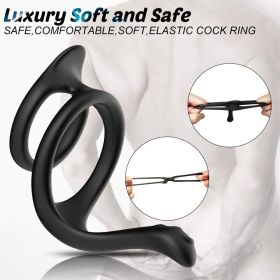 Tornado double ring locking fine ring for Longer Harder Stronger Erection;  Improve Sexual Performance;  Sex Toys for Men Massager Adult Sex Toys for